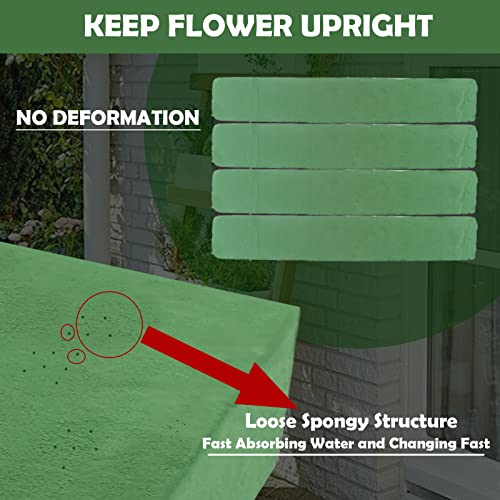 Dry & Wet Floral Foam Bricks, 15.7 x 11.8’’ Large Green Styrofoam Foam Blocks for Fresh Artificial Flowers Arrangements Wedding Florist Supplies Arts & Crafts Project - color: 1pcs-15.7 X 11.8’’