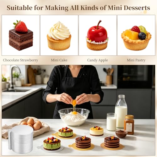 uxcell 300Pcs Mini Cake Board 3.5" Cardboard Cake Base Round Paper Silver - color: Silver, size: 3.5 Inch