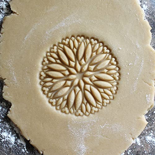 Large Wood Cookie Stamp, 3.1 inch (Amiens Cathedral CS8-019) - color: Amiens Cathedral CS8-019