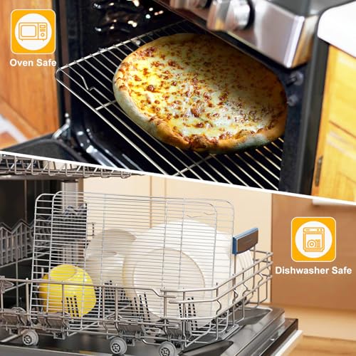 P&P CHEF 15.3" x 11.25" Cooling Baking Wire Racks Pack of 2, Silver - color: Silver, size: 15.3" x 11.25"