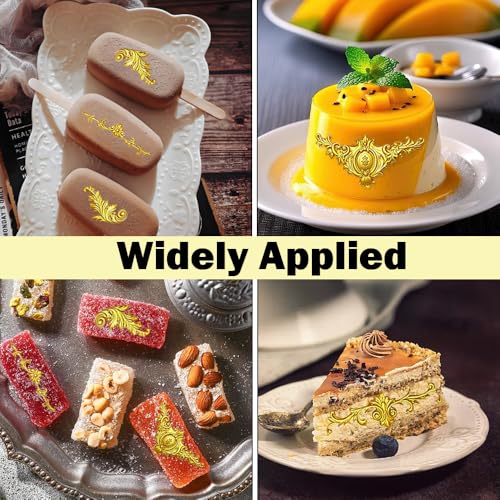 3 Pcs Baroque Silicone Mold, Scroll Fondant Mold for Cake Decor