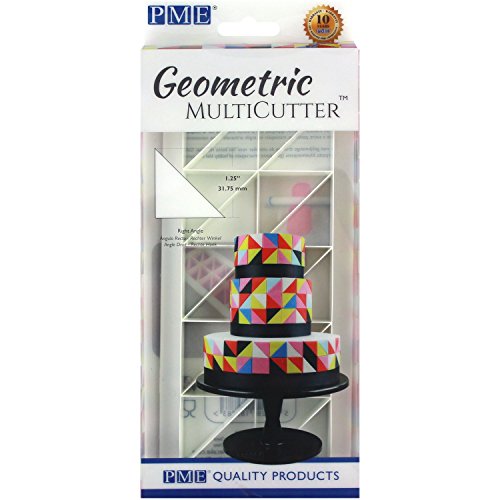 PME Geometric Multicutter for Cake Design Right-Angled Triangle, Large Size, 1.25-Inch - size: Large, style: Right-Angled Triangle