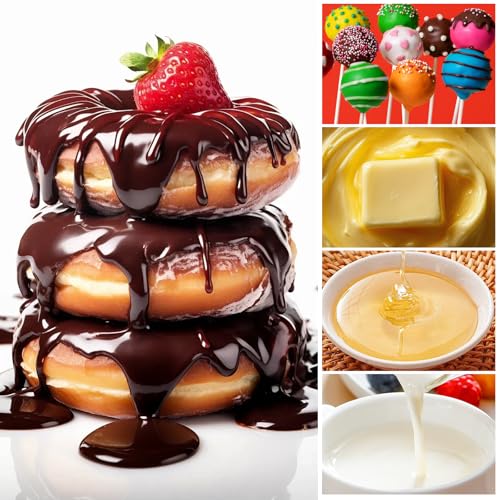 2Pcs 600ml/20oz Stainless Steel Double Boiler Pot with 2 Metal Spoon, Chocolate Melting Pot for Melting Chocolate Butter Cheese Candle and Wax Making Kit Double Spouts - size: b. 600ml/20oz
