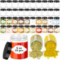 PeacePeo 8 OZ Plastic Jars with Lids, 48 Pcs Slime Storage Containers
