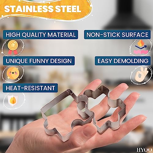 4 Pcs Mini Puzzle Piece Cookie Cutter, Small Cookie Cutters Shapes - size: Alphabet