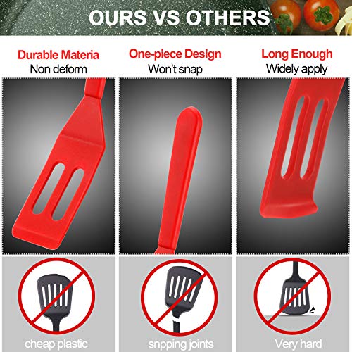 Patelai Mini Brownie Serving Spatula Silicone, Red, 2 Pieces - color: Red