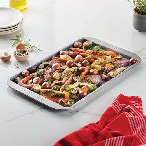 Farberware Nonstick Bakeware, Nonstick Cookie Sheet / Baking Sheet - 11 Inch x 17 Inch, Gray - size: 11" x 17" (1 piece)