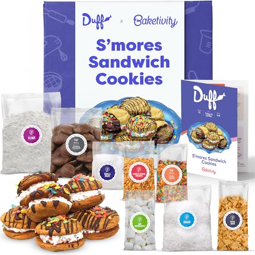Baketivity x Duff Goldman S'mores Sandwich Cookies Baking Kit for Kids