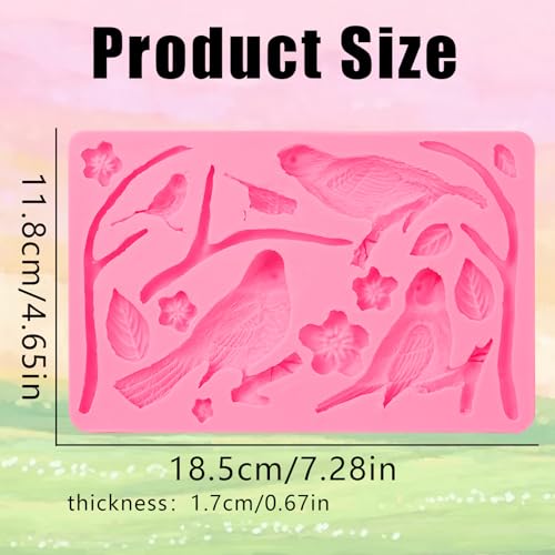 Magpie Cake Decoration Fondant Mold - color: Magpie Silicone Mold