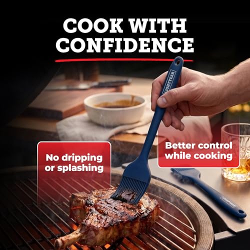 Lightyear Silicone Basting Brush for Cooking – Pastry Brush Set - color: Blue