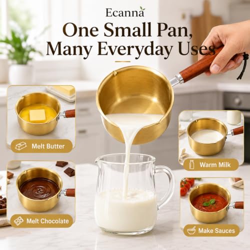 Mini Butter Warmer 2-Pack, 10 oz 304 Stainless Steel Saucepan