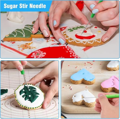 firstake Piping Bags and Tips Set, 100pcs 12 Inch Icing Bags with 14 Tips - size: 12In pastry bags with tips