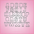 Varsity Letter Cookie Cutter Set 3 Inch
