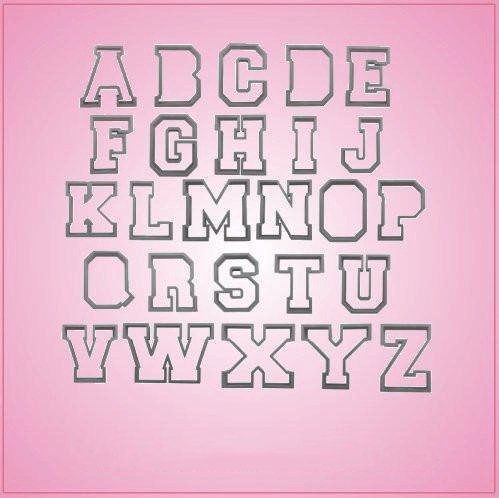 Varsity Letter Cookie Cutter Set 3 Inch