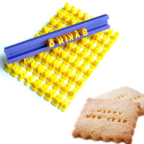 Cookie Stamps, Numbers Alphabet Stamps for Cookie Chocolate, 72 PCS