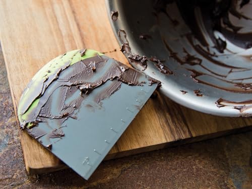 Fox Run Dough and Bowl Scraper, 4.75" Flat Edge Bench Scraper, Green - style: Flat Edge Scraper