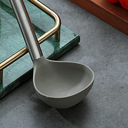 Berglander Non-stick Silicone Soup Ladle, Dishwasher Safe, Easy to Clean - style: g. Ladle