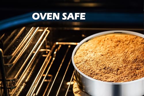 Non-Toxic Stainless Steel Round 9½ Inch Cake Pans For Baking, 2 Pack - size: 9x2 Inch
