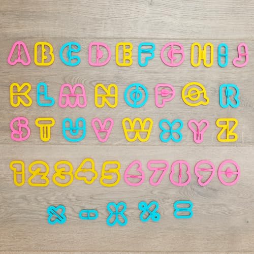 Colorations Alphabet & Number Dough Cutter Set - 41 Pieces
