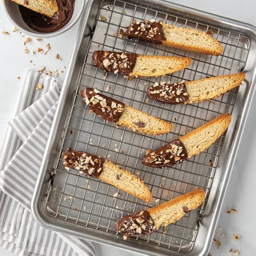 Nordic Ware Naturals® Quarter Sheet with Oven-Safe Nonstick Grid - size: Quarter Sheet with Nonstick Grid (Pack of 1)