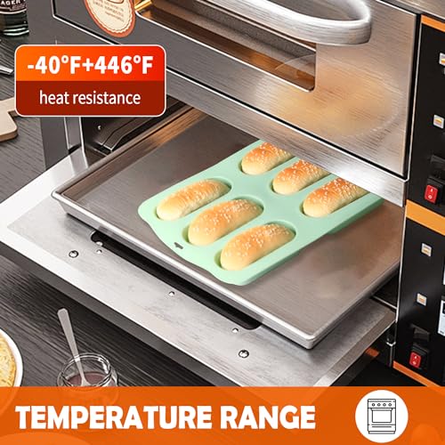 QELEG Hot Dog Bun Pan, 2 Pack