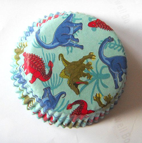 Dinosaur birthday Paper Muffin Cupcake Liners case Baking Cups 100 pcs,Standard Size 2x1.25inch (dinosaur) - color: dinosaur
