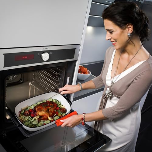4.5 Quart Ceramic Baking Dish,Serving Bakeware for Casserole,Lasagna,Gratin,Broiling,Roasting,and Baking.Large Deep 14x10x3.11 inches Pan,Safe for Oven Microwave Refrigerator Disinfection Cabinet and - color: 4.5 quart White
