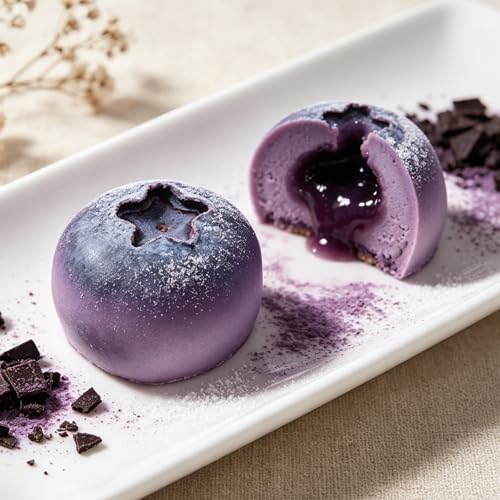 6-Cavity Blueberry Silicone Mold for Chocolate Desserts - color: White(6-Cavity blueberry)