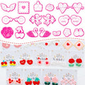 Valentine’s Day Polymer Clay Cutters Set – Romantic Polymer Clay Molds, Clay Cutters, Clay Earring Cutters, Clay Tools - color: 2Q color