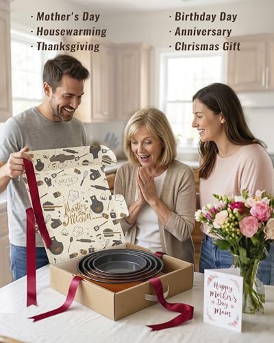 Round Turkey Roasting Pan Set of 4, Enamel Deep Dish Pizza Baking Pan - color: Orange