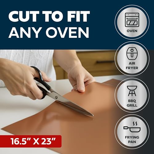 Cooks Innovations Non-Stick Oven Liner 1 Pack BPA-Free Heat Resistant Mat - color: Copper
