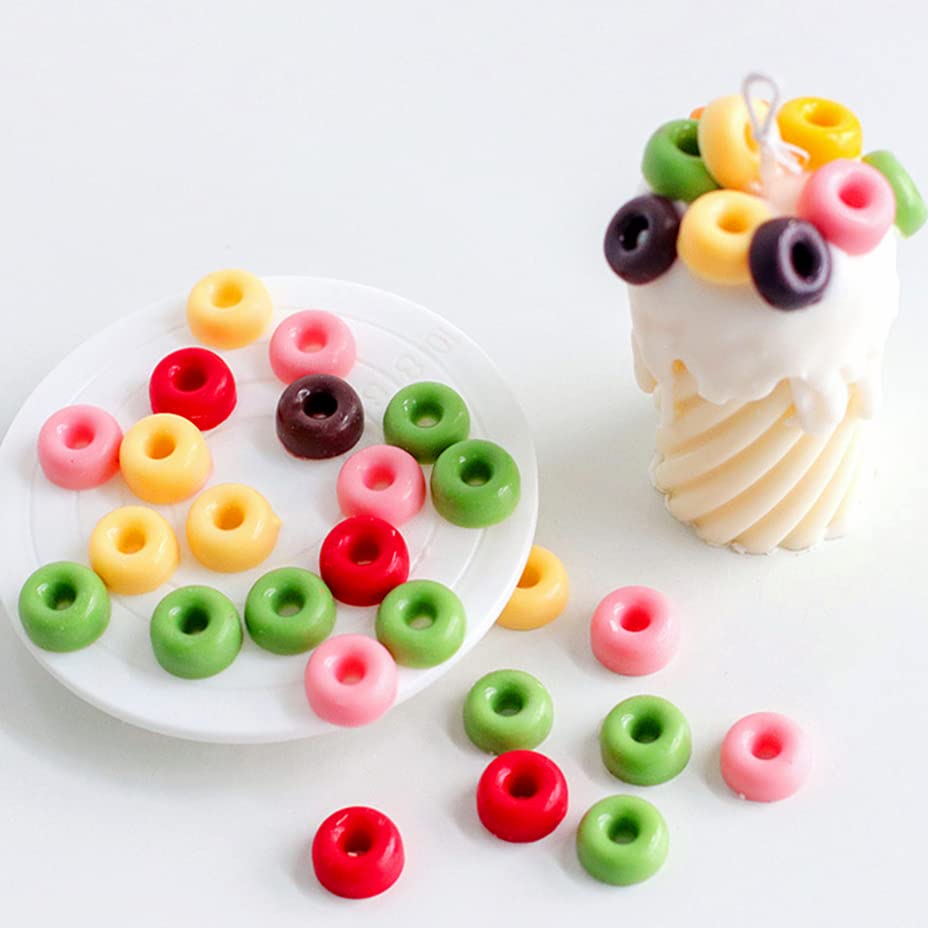 JOERSH Round Gummy Donut Molds, 192 Cavities, 4Pcs