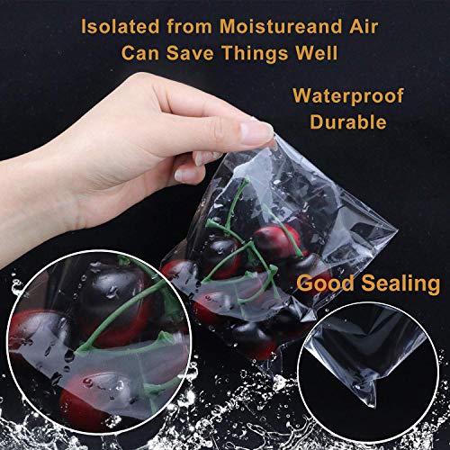 800 PCS Clear Re-sealable Cello/Cellophane Bags 3 Sizes with 4×6, 5×7, 6×9 Inch Good for Bakery, Snacks, Candle, Soap, Cookie, Jewelry, Cards - size: 800 Count (4"x6", 5"x7", 6"x9")