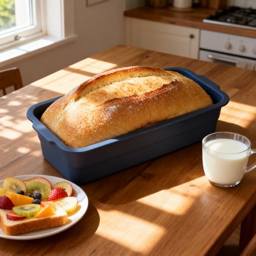 Silicone Bread Pan, Nonstick Sourdough Loaf Pan (Grey-Bread 1) - color: Grey-Bread 1