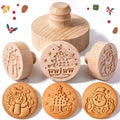 3 Set Classic Christmas Cookie Stamps, 2.5" Springerle Molds - style: Classic Christmas