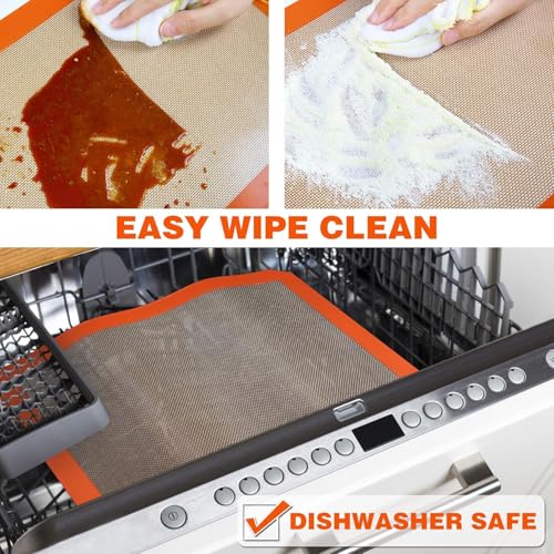 Best German Silicone Baking Mat - 2 Medium-Sheet Size - color: Standard Baking Mat, size: Medium Sheet (Set of 2)