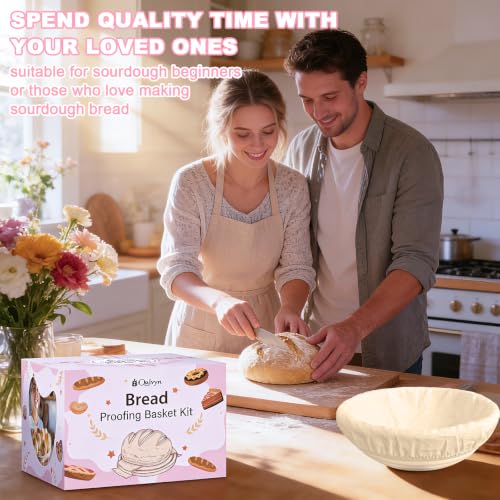 Beginner Sourdough Starter Kit, Sour dough Kits with Sourdough Starter Jar - color: Pink