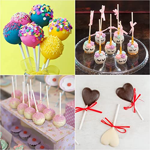 1000Pcs 6 Inch White Paper Lollipop Sticks, Paper Sucker Sticks, Cake Pop Stick for Cake Toppers, Chocolate,Cookie,Rainbow Candy - size: 6 Inch (1000 pieces)