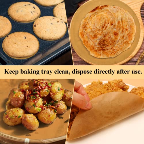 DISSKNIC 200PCS Unbleached Parchment Paper for Air Fryer Liners,9x13 Inch Precut Parchment Paper for Baking Sheet,Best Baking Supplies Baking Paper for Toaster Oven,Cookie sheet,Baking pan,Bread pan