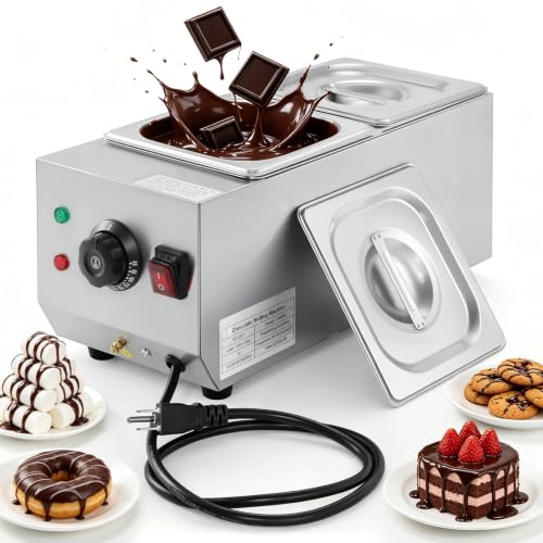 Dyna-Living Chocolate Melting Pot 2-Tanks Chocolate Tempering Machine