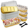 60Pcs Aluminum Min Foil Bakingi Loaf Pans with Lids and Spoons - style: LoafPans-60pcs