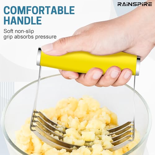 Large Pastry Cutter For Baking Durable Pastry Blender Dough Cutter Yellow - color: Yellow