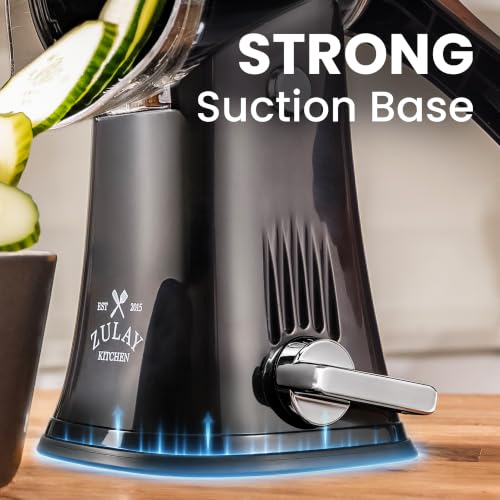 Rotary Cheese Grater Hand Crank, Vegetable Shredder - Black & Chrome - color: 01 - Black