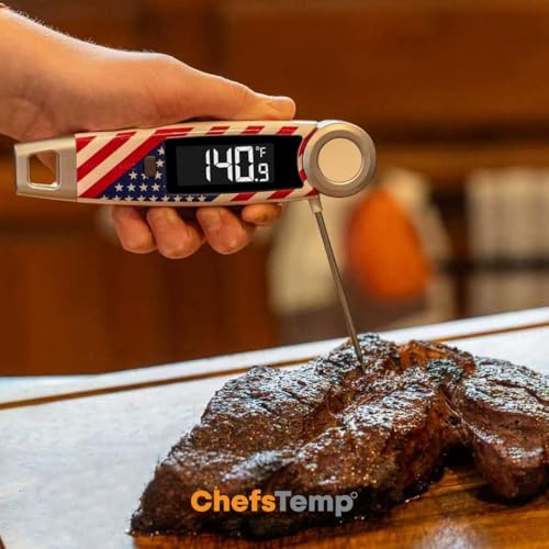 Finaltouch X10 Instant Read Digital Meat Thermometer NSF Certified - color: Patriotic Limited Edition