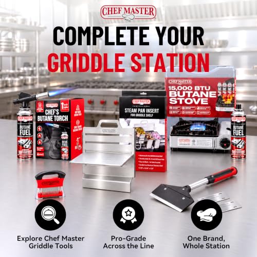 Chef Master Griddle Shelf & Steam Pan Insert Combo, Grill Organizer Caddy - color: Griddle Shelf + Steam Pan
