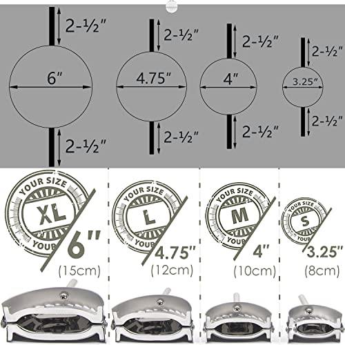 Best Utensils Stainless Steel Ravioli Mould Pierogi Dumpling Maker Wrapper Pastry Dough Cutter Kitchen Accessories (M: 4 inch) - size: Medium 4 inches