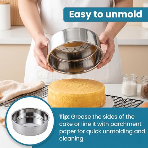 Cake Pan, Set of 6, 6 Inch, Round