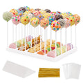 VIVIRBIEN White Cake Pop Stand, 30 Holes Lollipop Display Holder Kit - color: White