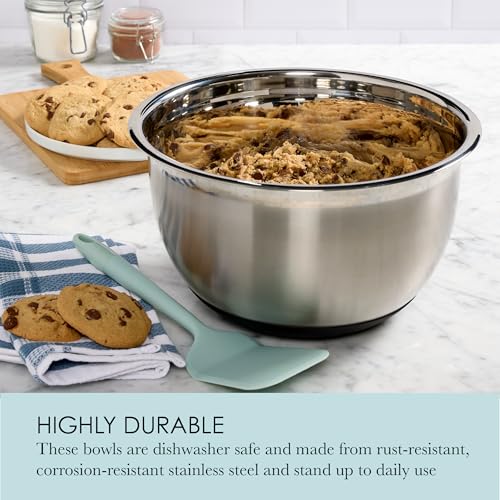 Chicago Metallic Stainless Steel Mixing Bowls Set of 3 Silver