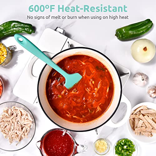 U-Taste Silicone Large Spatula, 600ºF High Temp Scraper, 11.38in, Aqua Sky - color: Aqua Sky, size: 11.38 in (large spatula)